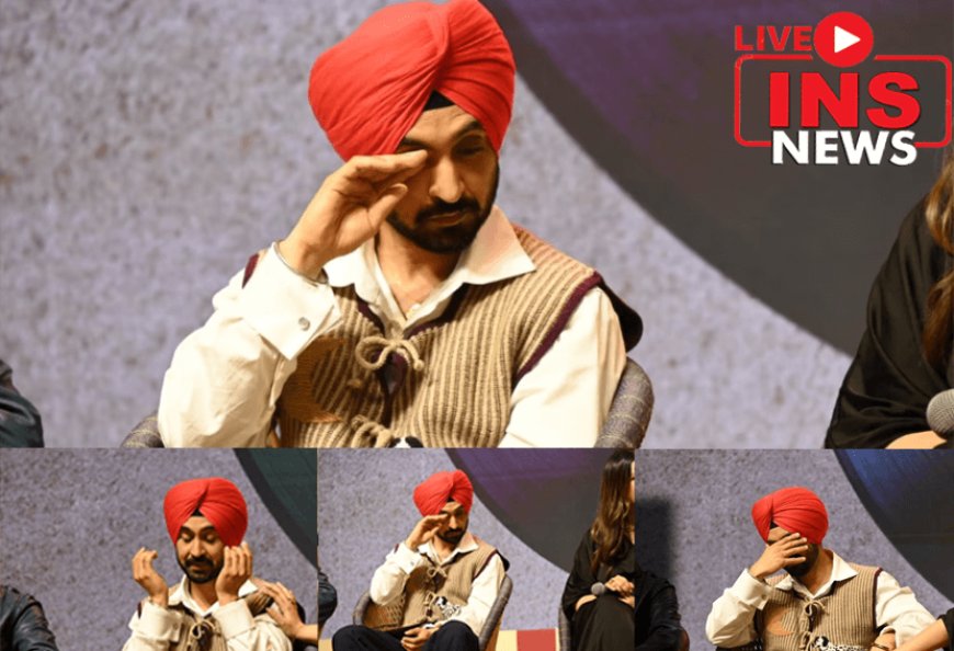 Diljit Dosanjh upcoming film Amar Singh Chamkila, was seen getting teary-eyed.