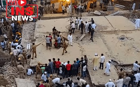 Two people Klled and 17 have been injured after the collapse of an under-construction building in Uttar Pradesh