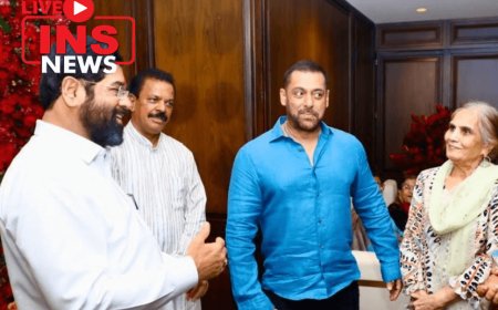 Salman Khan Firing Case: Chief Minister Eknath Shinde paid a visit to actor Salman Khan at his residence