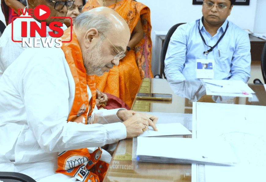 Amit Shah on filed his nomination for the upcoming Lok Sabha election