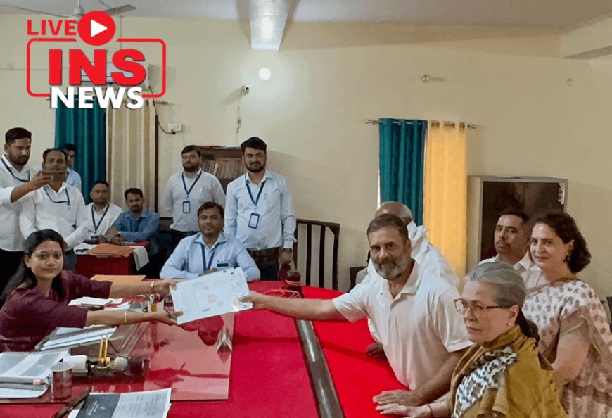 Congress leader Rahul Gandhi today field nomination papers for the Raebareli Lok Sabha seat