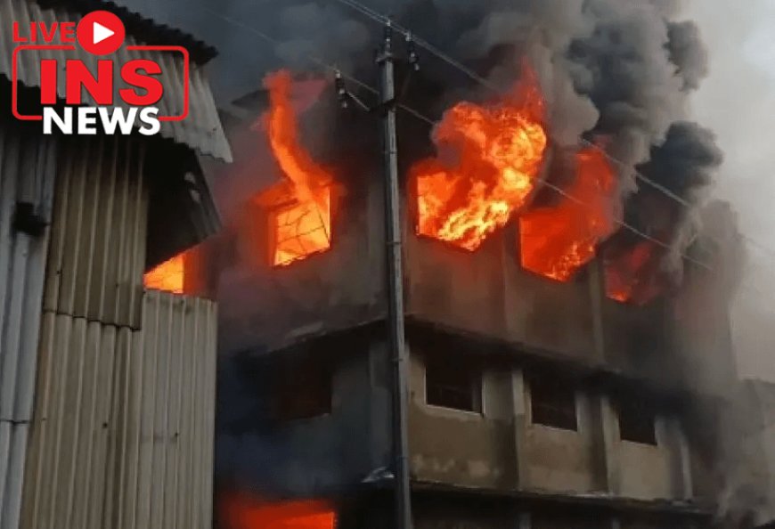 Chemicals in the factory got inflamed triggering a huge blaze in Dombivli MIDC