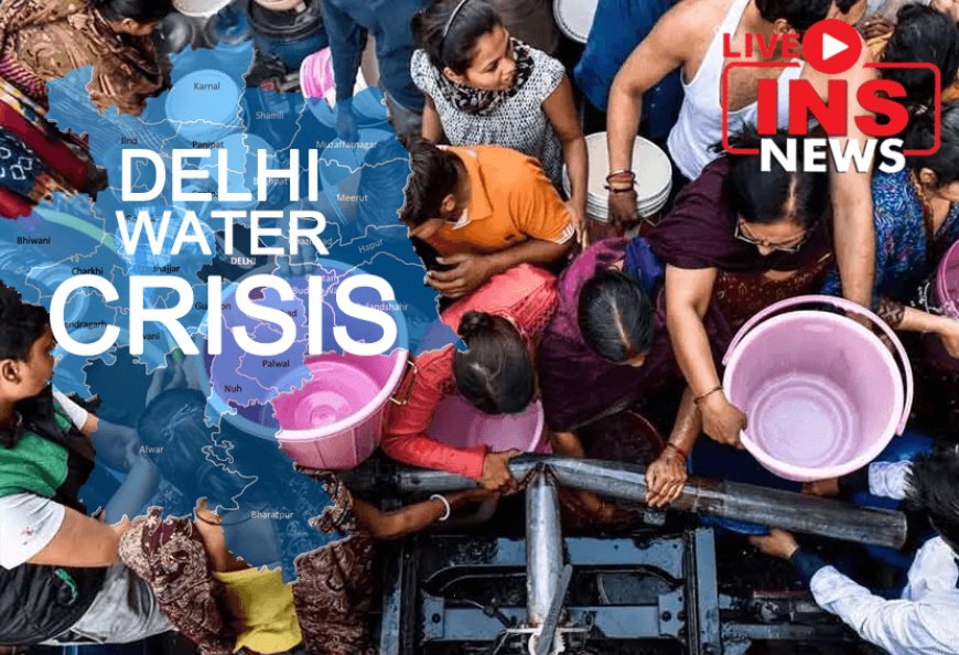 Water crisis in Delhi - People in Delhi are facing two-pronged attack from nature and administration. There is no water in the taps for a month and on top of that there is heavy humidity.