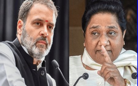 Troubled by slipping Dalit vote bank, Mayawati's aggressive stance on Rahul Gandhi is more than that of BJP.