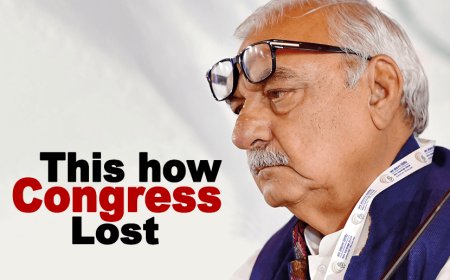 HARYANA ELECTION  - If votes had not been cut, Congress would have won more than 50 seats! Congress's votes were reduced but BJP regained its vote bank.