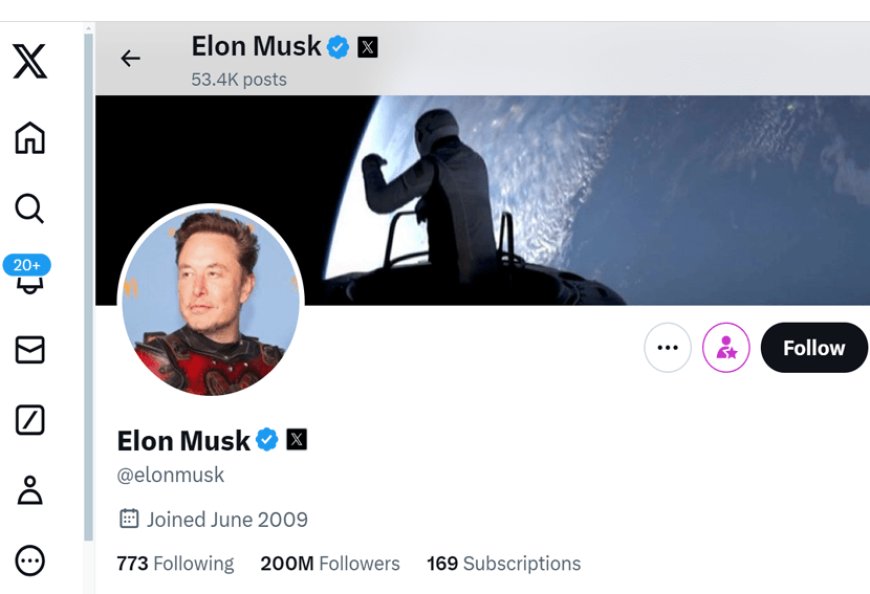 Elon Musk becomes the first person to reach 200 million followers on social media platform X! Former US President Barack Obama is in second place with 131.9 followers.