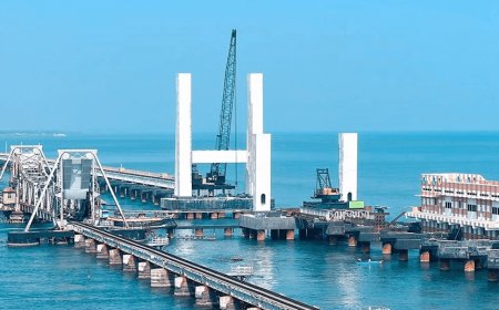 After the completion of Pamban Bridge by Indian Railways, Commissioner Railway raised questions on the bridge! investigation orders 