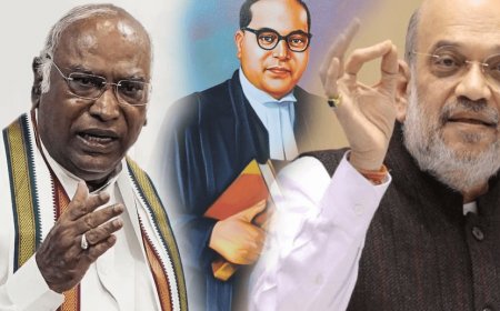 The Congress and the BJP are fighting in the name of Babasaheb Ambedkar. Mallikarjun Kharge and Home Minister Amit Shah 