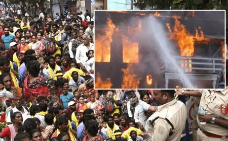 Fire breaks out at Tirupati temple There was a panic among the devotees. Compensation of Rs 25-25 lakh to the families of the deceased.
