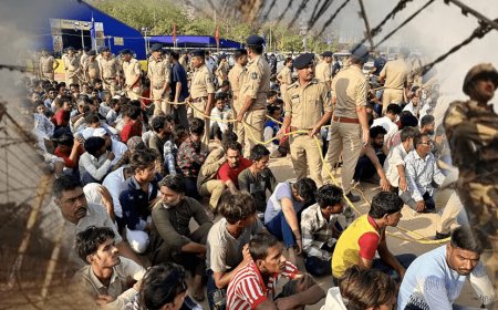 Gujarat police caught more than 1000 illegal Bangladeshis in one night! Women and children also included