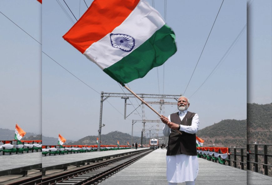 Vande Bharat train will run on the world's highest railway bridge on Chenab river