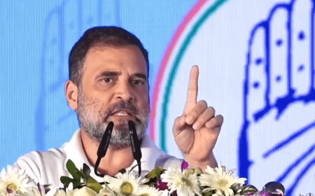 Rahul Gandhi alleged that in Bihar, 'the Chief Minister is saving his chair and the BJP ministers are earning commission. This time the election in Bihar is not just about changing the government, but about saving Bihar.'