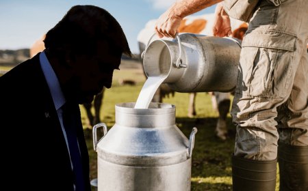 What is the matter of America's non-vegetarian cow milk? Why does America want to send non-vegetarian cow milk?