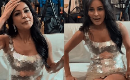 Shehnaaz Gill became a victim of an oops moment! Her short dress became a headache for Shehnaaz