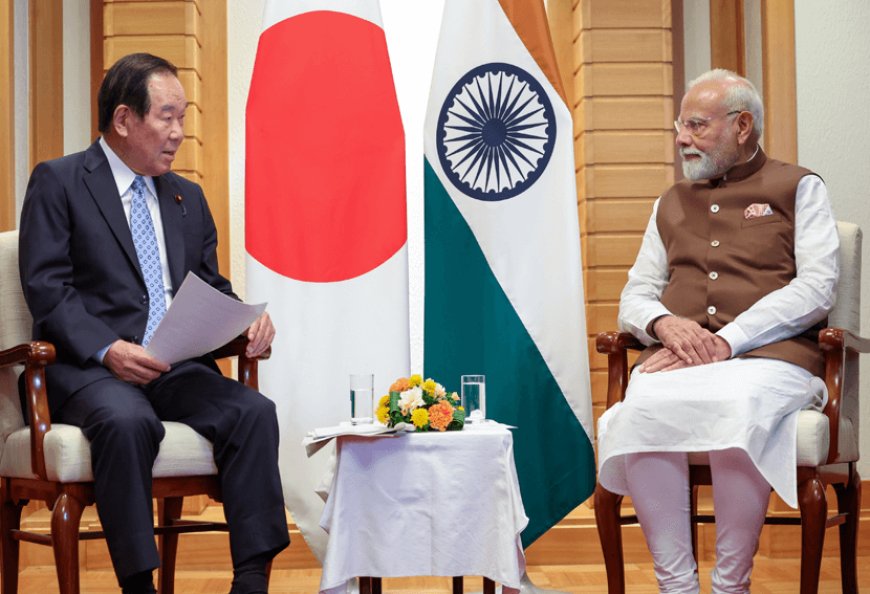 Amid the ongoing tariff dispute with the US, Prime Minister Narendra Modi said Japan and China are important for bringing stability to the global economic system.