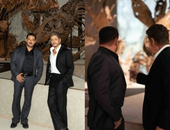 Bollywood actors Shah Rukh Khan and Salman Khan, once bitter rivals, have put their grievances behind them and were spotted hanging out together in Dubai.