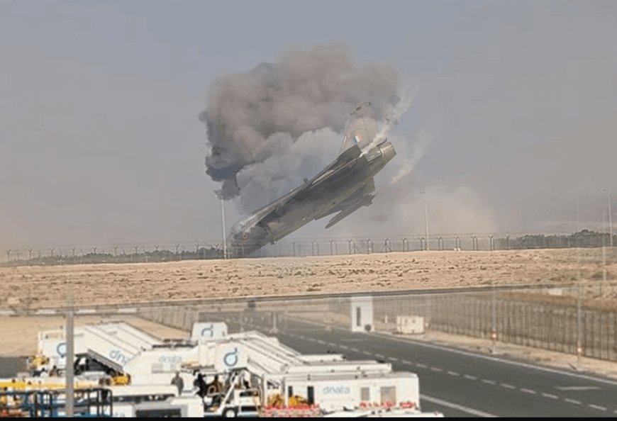 India's Tejas fighter jet crashes during display at Dubai Air Show