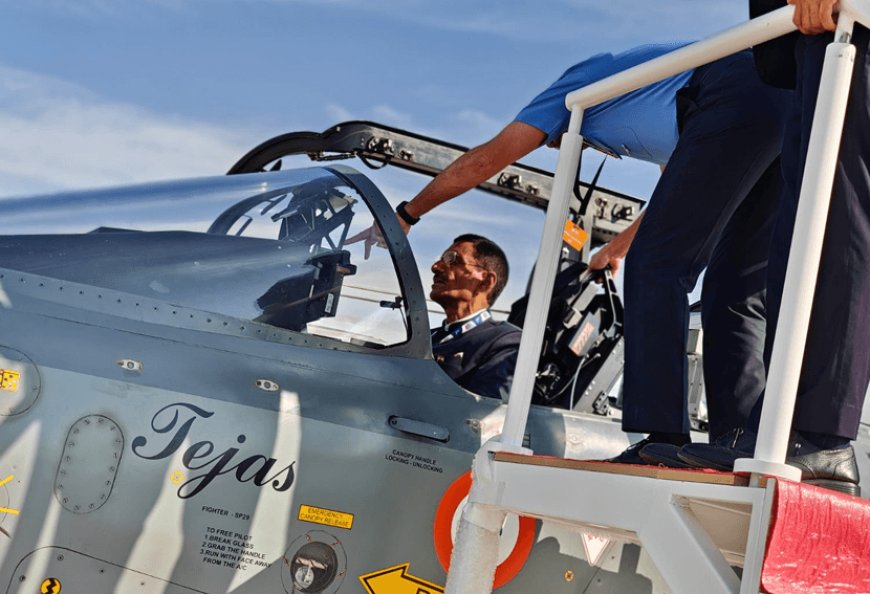 Just yesterday, the Minister of State had recited a poem in praise of Tejas and today Tejas met with an accident.