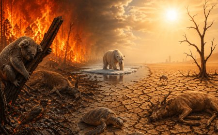 A new face of the climate crisis: Heatwaves, fires, and droughts are compounding a threat to species! By 2050, 74% of habitats could be affected by heatwaves.