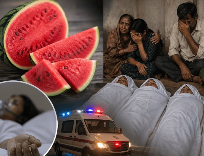 Shocking news: Four members of the same family died after eating watermelon, raising questions about this summer fruit.
