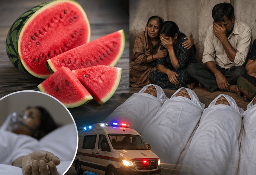Shocking news: Four members of the same family died after eating watermelon, raising questions about this summer fruit.