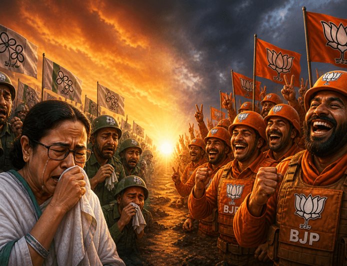 “From anger over women's safety to polarization of Hindu votes – public anger erupts in Bengal, BJP creates history by breaking the 15-year-old fort!”