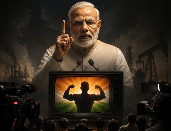 "Why is PM Modi repeatedly asking the people of the country to eat less oil? Now the media will tell the nationalist benefits of eating less oil