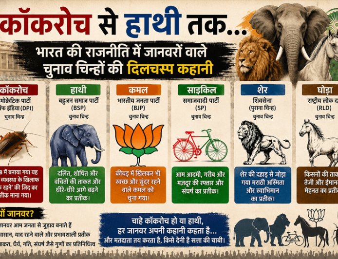 From cockroaches to elephants… the fascinating story of animal election symbols in Indian politics