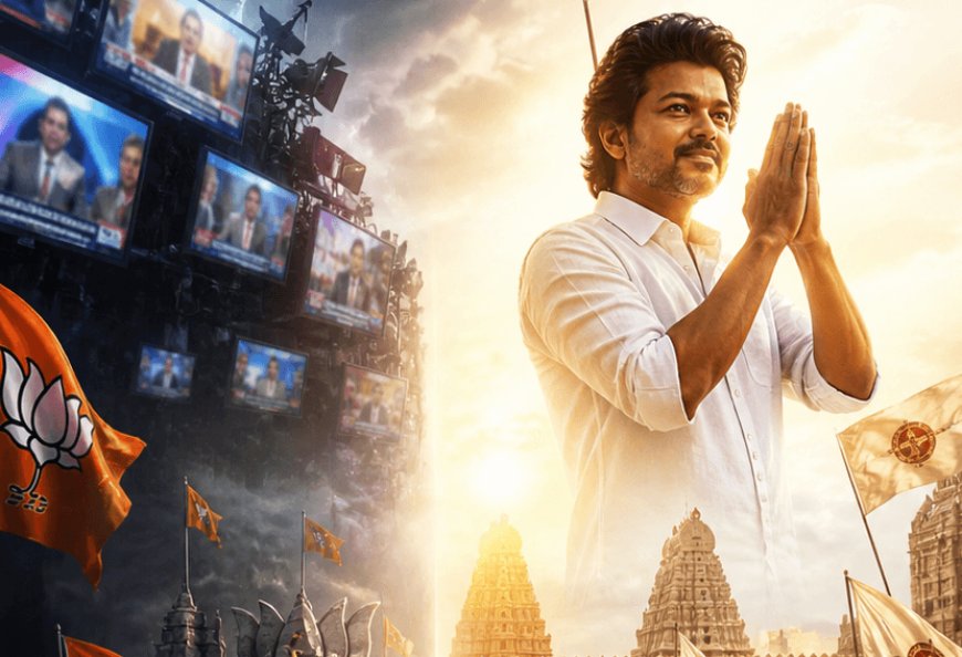 “Victory on the doorstep of power in Tamil Nadu: TVK emerges as the largest party with 108 seats, but falls ten steps short of a majority—preparing to form a government based on organic support, conditional on self-respect.”