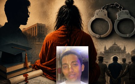he dark truth about the IIT-graduate "fake baba"! He preyed on young women under the guise of preaching and blackmailed them with videos.  Mathura police arrested accused Abhishek Mishra, alias Adikarta Narayan Das. More victims are expected to come forward; incriminating evidence was recovered from his phone.