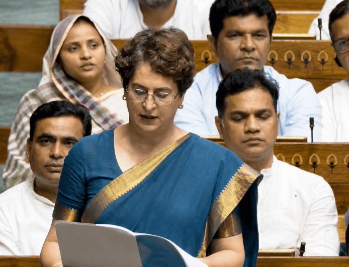 I want to ask PM Modi and the Home Minister: what was the need to lathi-charge innocent students? Who ordered the use of pellet guns? Were these students terrorists? — Priyanka Gandhi