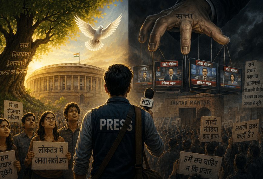 Headline - Media has to understand the movement of youth on Jantar! Let go of arrogance and flattery, now the media is needed The Message of Self-Realization: The media needs to introspect now.