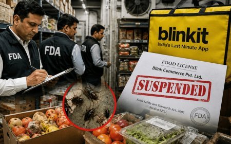 The FDA's big action on Blinkit: Food license suspended for finding cockroaches, filth and expired goods