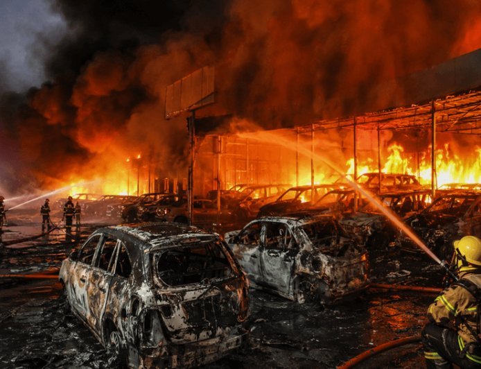 Fire breaks out at car showroom near Kolkata airport, 30 vehicles gutted It was found after three hours of effort.