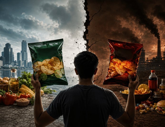 Same brand, but how much difference between taste and health? Double standards for packaged food in India