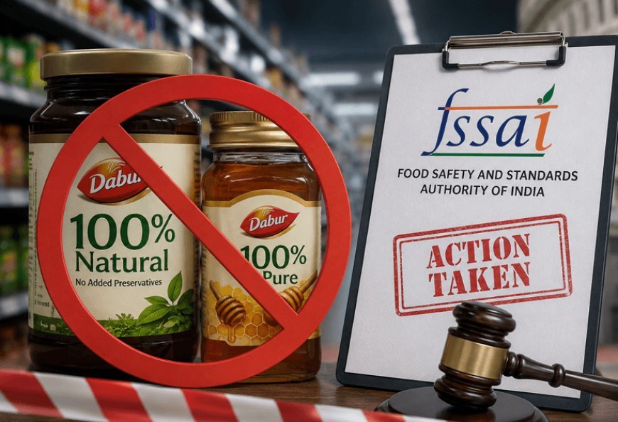 FSSAI's big action on Dabur: Ban on sale of food products with claims like '100% Natural' and '100% Pure'