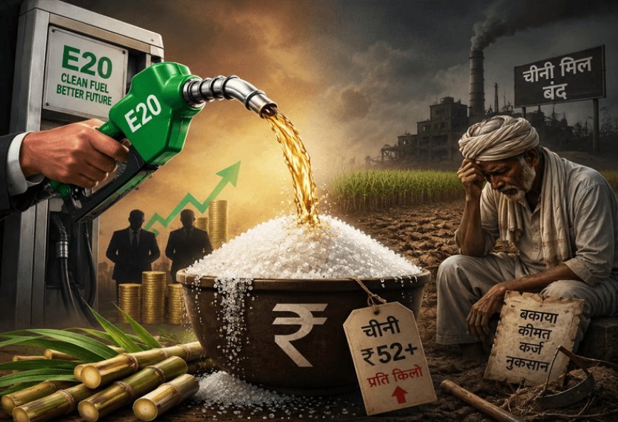 Sugar is expensive, farmers are suffering. In the sweetness of E20, whose benefit, whose harm?