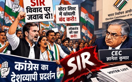 The struggle on the streets over the SIR dispute! Congress stages nationwide protest against CEC Gyanesh Kumar