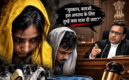 The famous blue drum case of Meerut - "Muskan, tell me... what should be your punishment for this crime? "- The court pronounced him guilty.