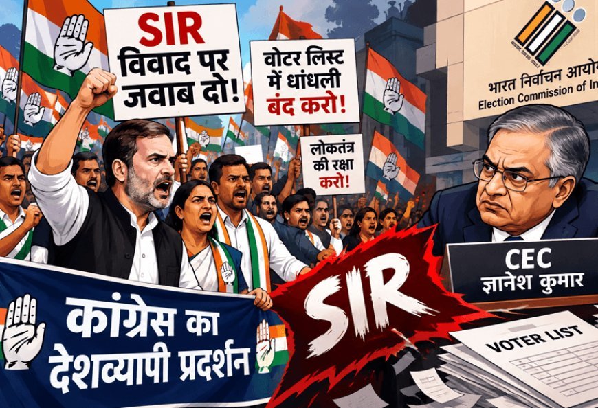 The struggle on the streets over the SIR dispute! Congress stages nationwide protest against CEC Gyanesh Kumar