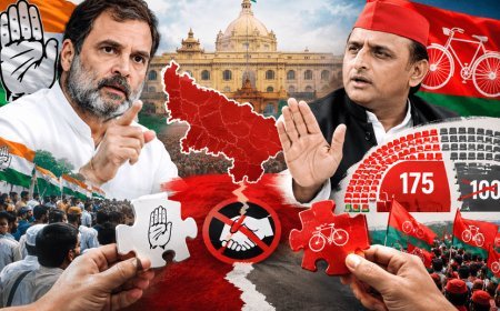 UP Politics: Congress is fighting to save its political ground. SP to contest 175 seats, rules out pact on 100