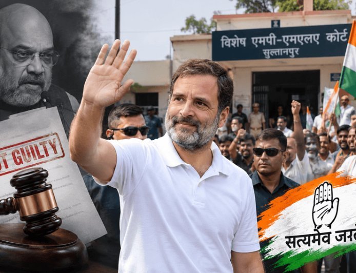 Rahul Gandhi acquitted in defamation case after 8 years. Congress says' Satyamev Jayate'