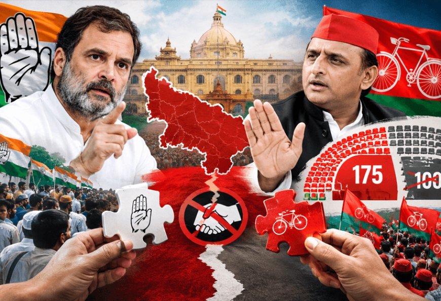 UP Politics: Congress is fighting to save its political ground. SP to contest 175 seats, rules out pact on 100