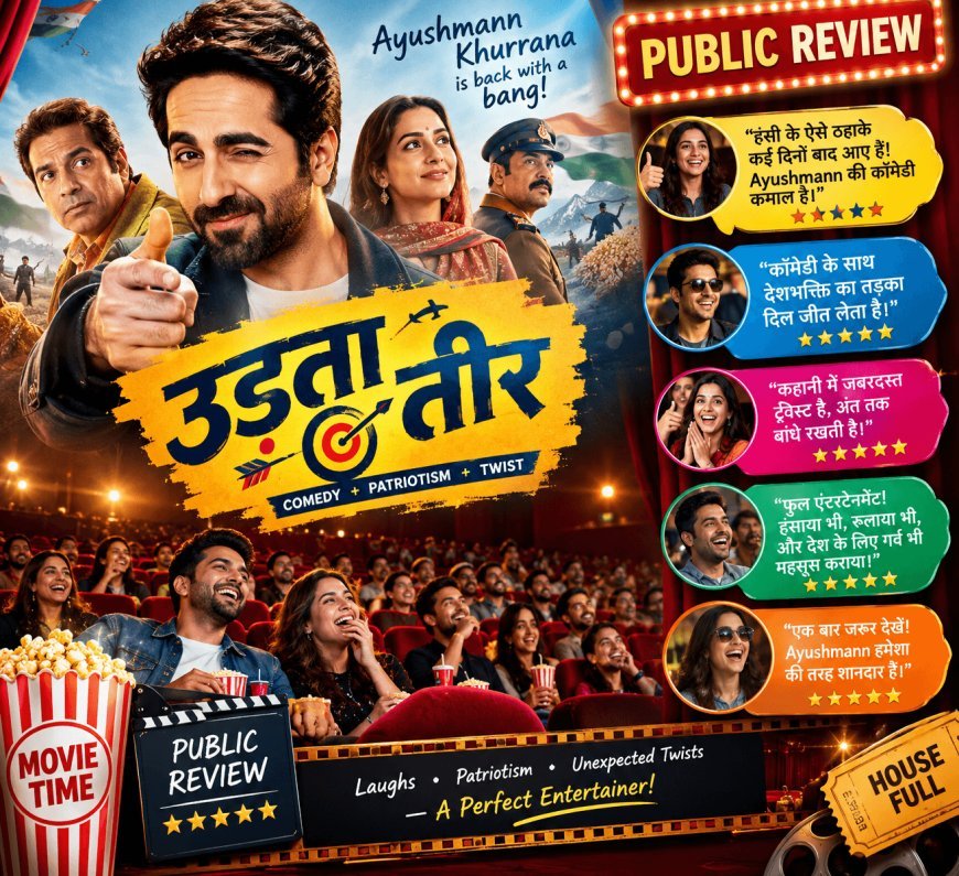 'Udta Teer 'evokes laughter in theatres! Ayushmann Khurrana's comedy, patriotic tadka and terrific twist leave the audience spellbound